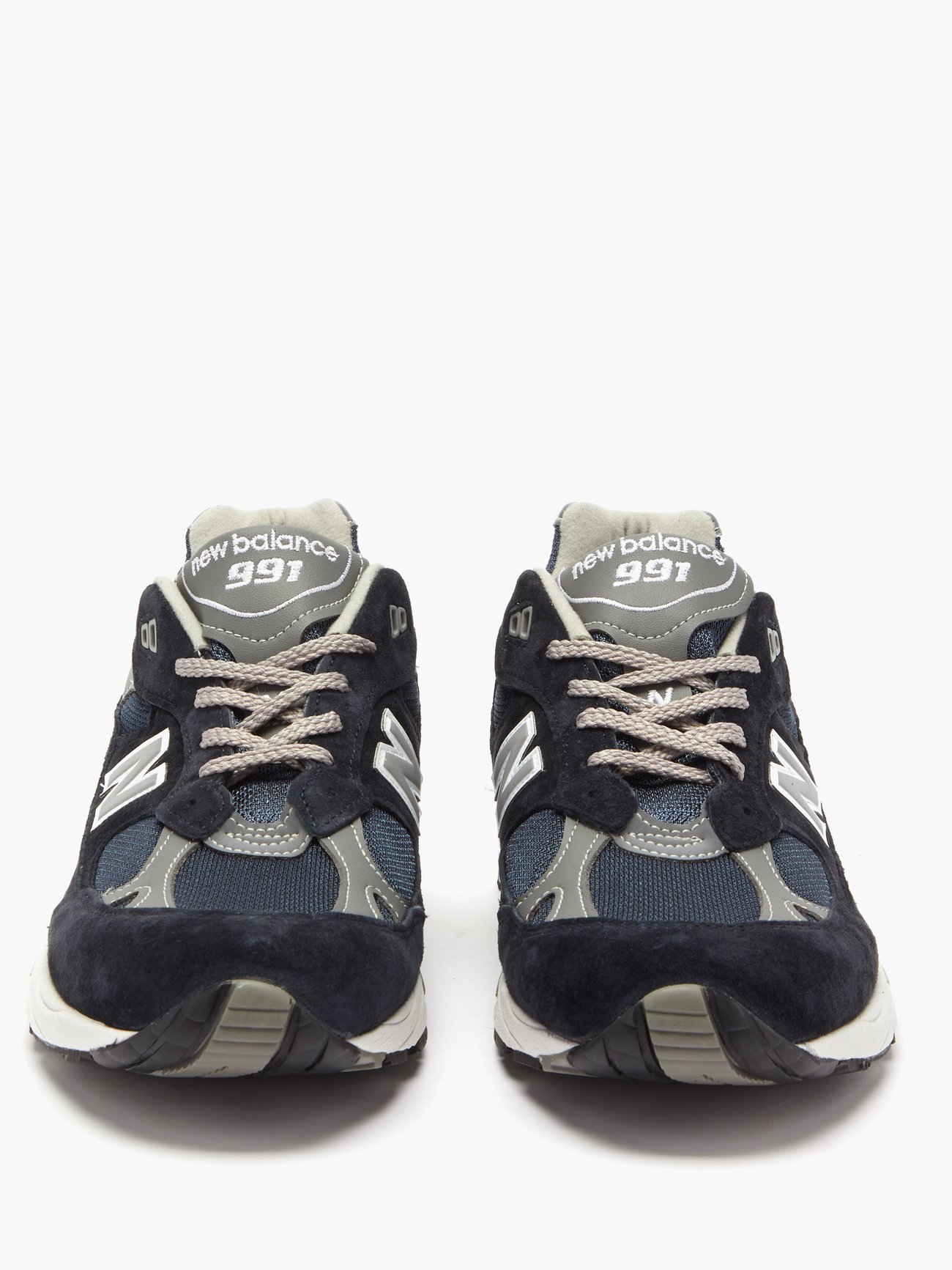 Navy Made in UK 991 suede and mesh trainers | New Balance