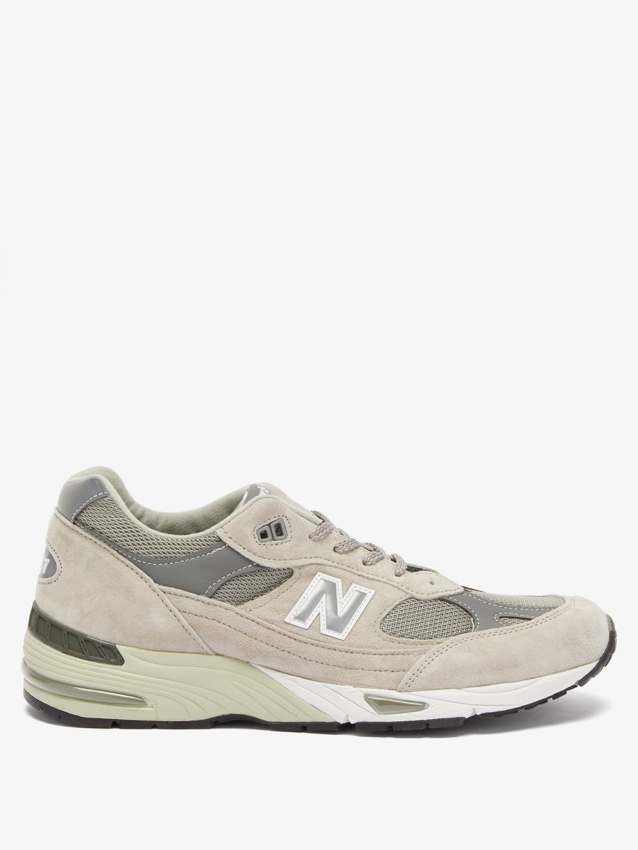 New Balance Made in UK 991 suede and mesh trainers