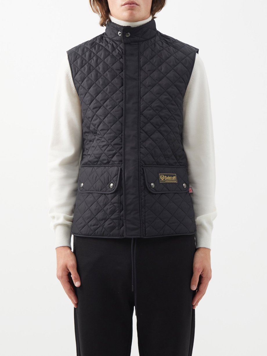 Black Diamond-quilted shell gilet | Belstaff | MATCHESFASHION US