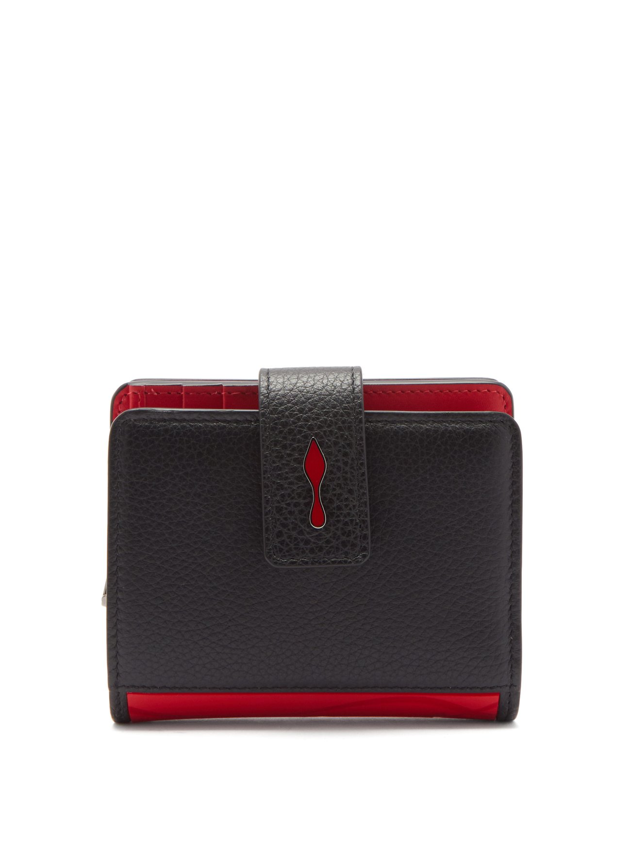 Black Paloma mini logo-plaque leather wallet | Christian Louboutin