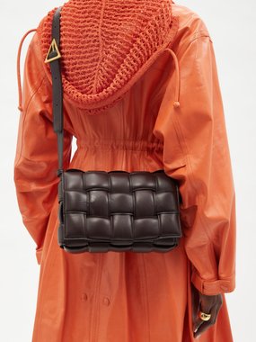 Bottega Veneta Candy Cassette Crossbody Bag Maxi Intrecciato Leather Mini  Orange