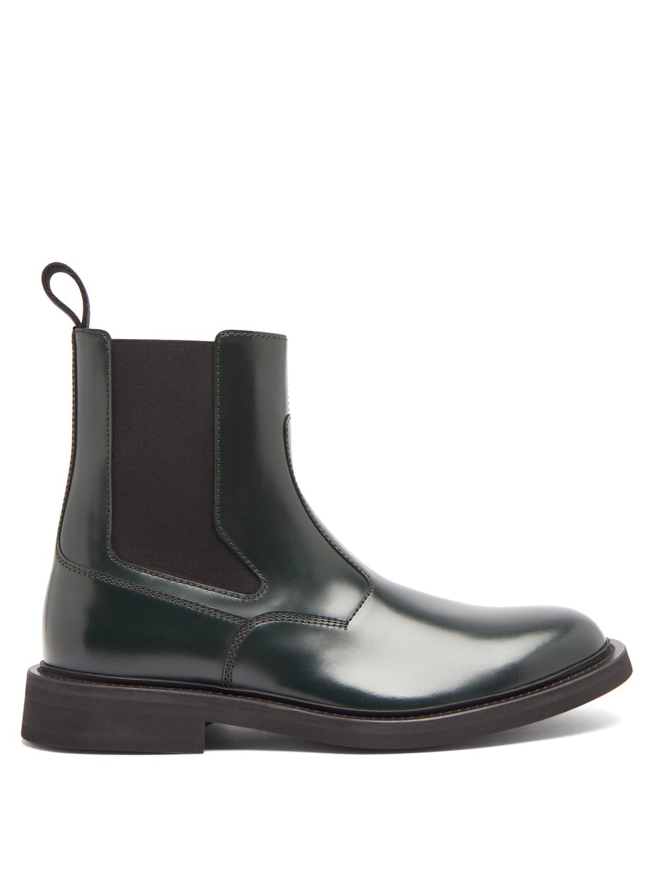 Green Panelled-leather Chelsea boots | Bottega Veneta | MATCHESFASHION UK