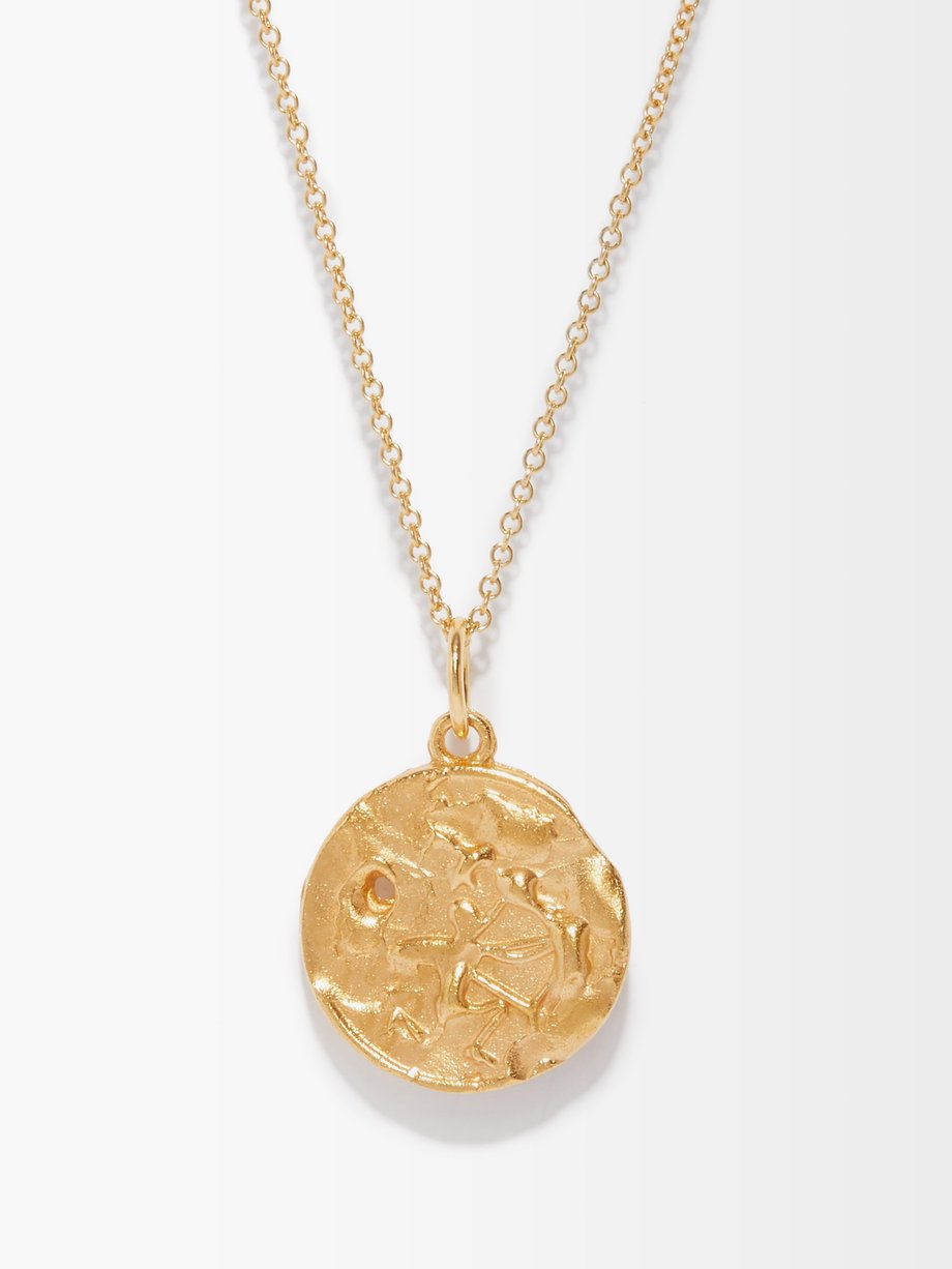 Metallic Sagittarius 24kt gold-plated necklace | Alighieri | MATCHESFASHION  UK