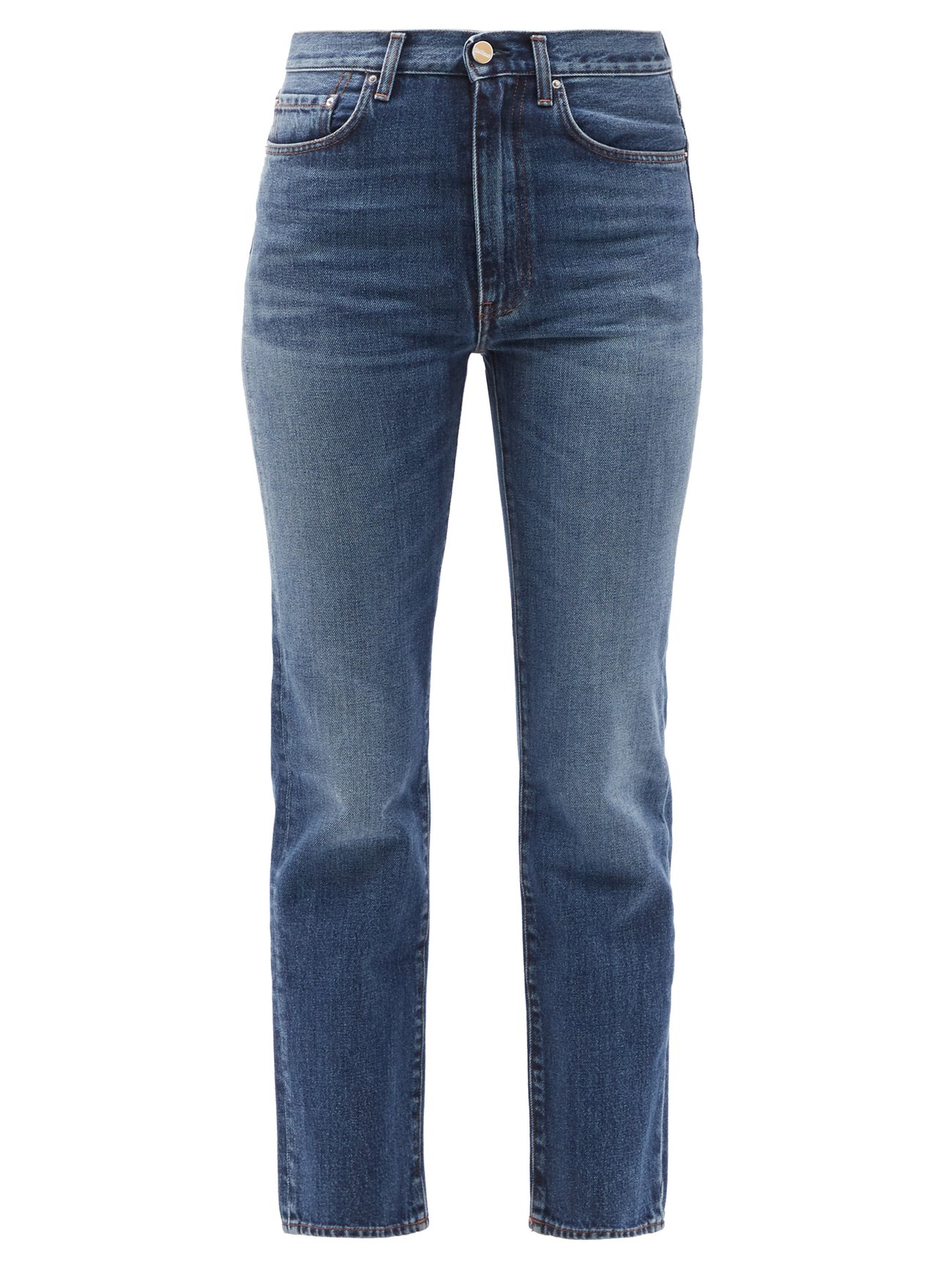 Trechter webspin Beeldhouwer soep Blue Studio cropped straight-leg jeans | Toteme | MATCHESFASHION US