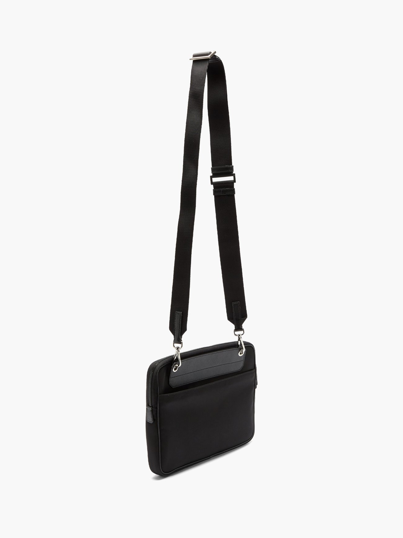 Prada Bandoliera Logo Plaque Crossbody Bag - ShopStyle