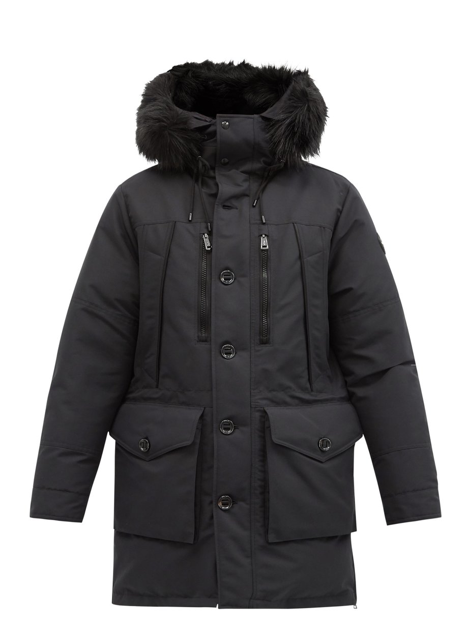 Black RLX faux-fur hood down parka | Polo Ralph Lauren | MATCHESFASHION AU