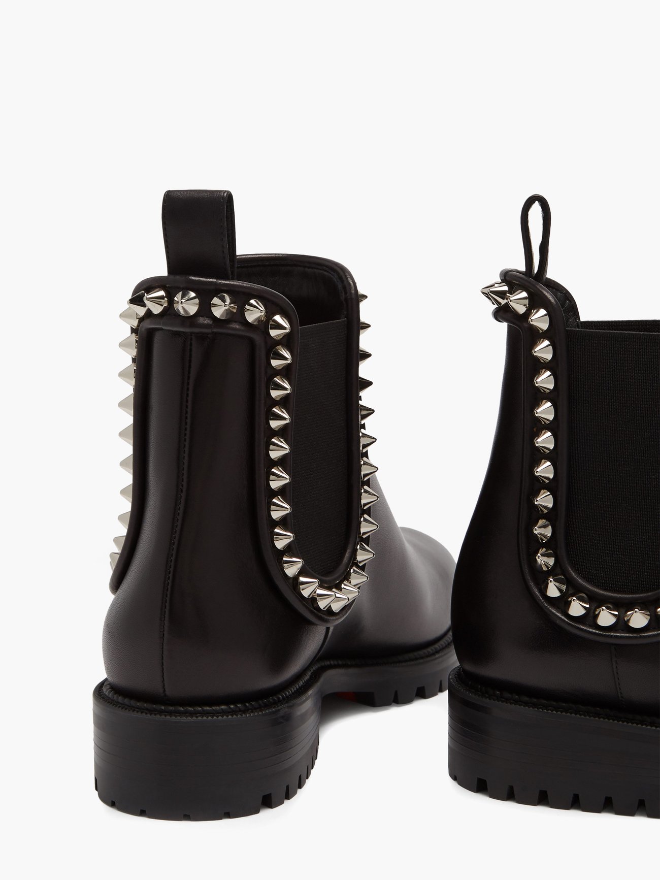 Christian Louboutin Capahutta Spiked Leather Ankle Booties