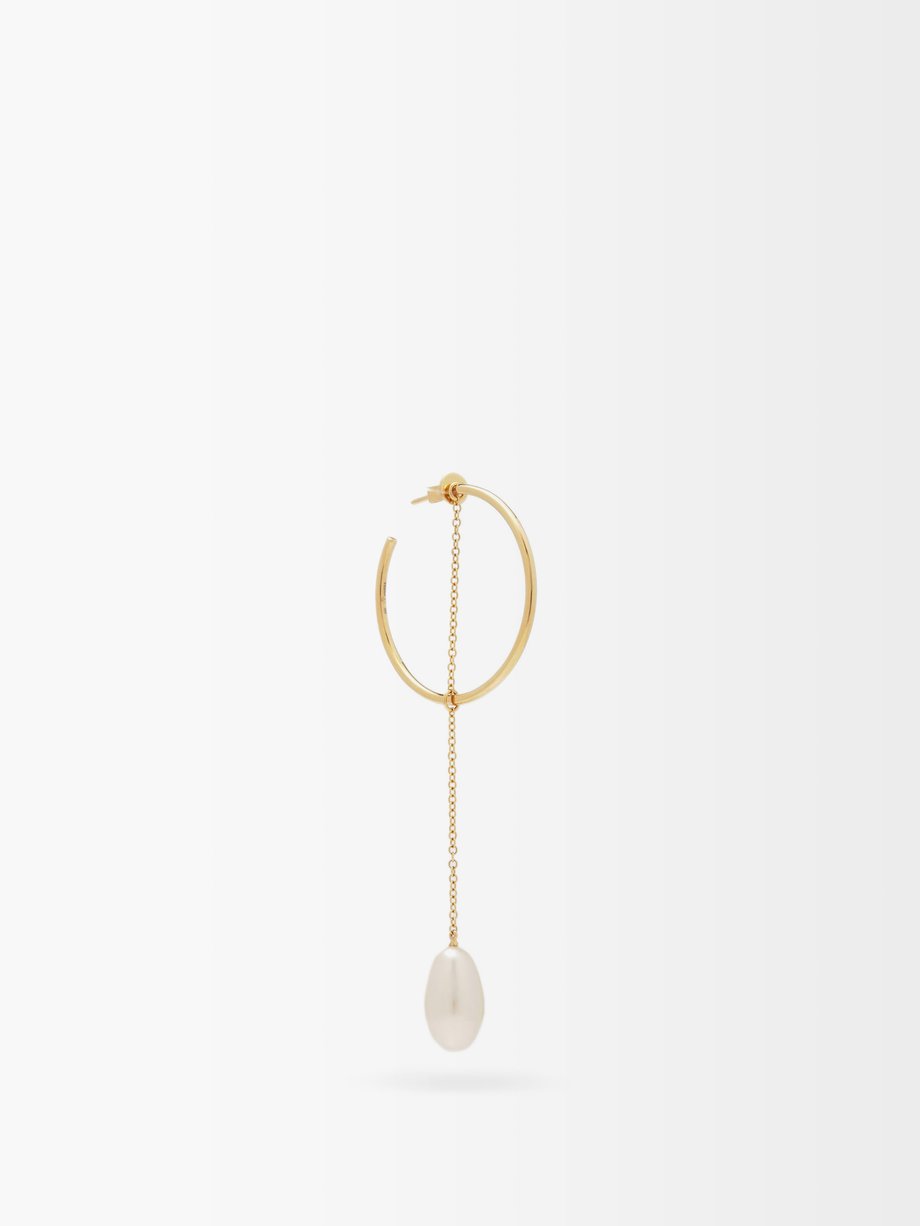 Anissa Kermiche Pearl & 18kt gold single earring