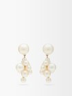 Sophie Bille Brahe Boticelli pearl cluster & 14kt gold earrings