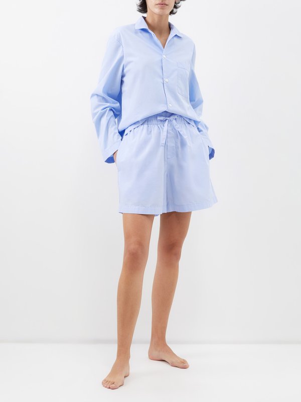 Tekla Organic-cotton pyjama shorts