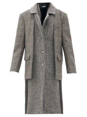 Preen By Thornton Bregazzi Loretta layered deadstock wool-twill coat