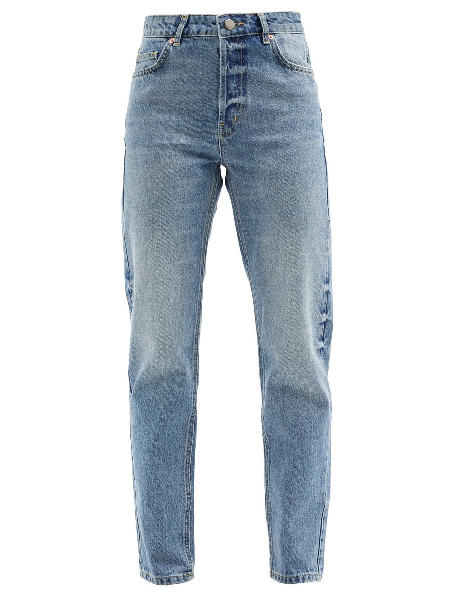 Blue Track high-rise straight-leg jeans | Raey | MATCHESFASHION US