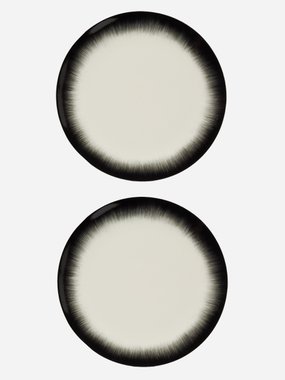 Serax X Ann Demeulemeester set of two porcelain plates