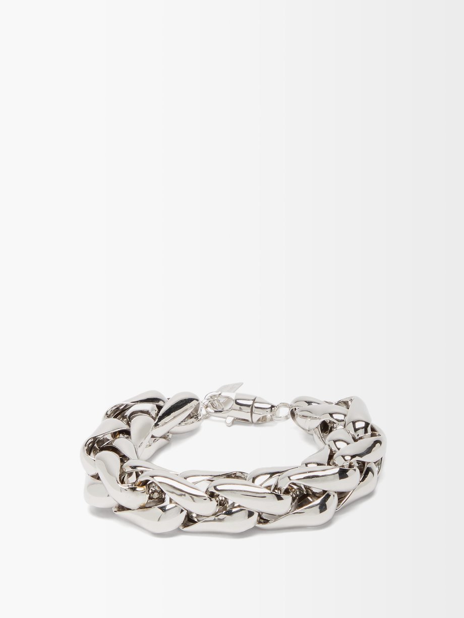 Silver Wheat-chain 14kt white-gold bracelet | Lauren Rubinski ...