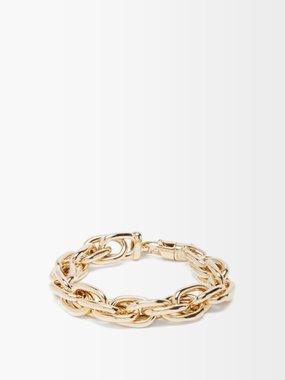Lauren Rubinski Rope-chain 14kt gold bracelet