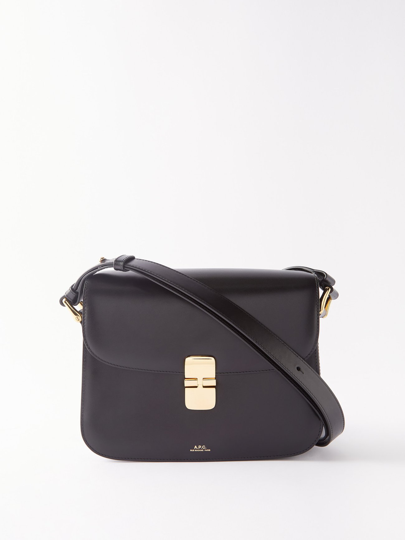 New A.p.c. APC grace small bag black Smooth Black Leather- JUST IN