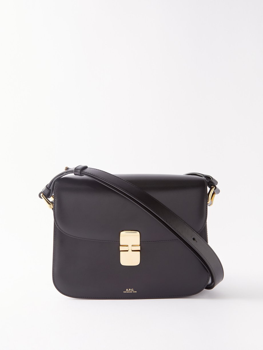 Black Grace large smooth-leather shoulder bag | A.P.C. | MATCHESFASHION US