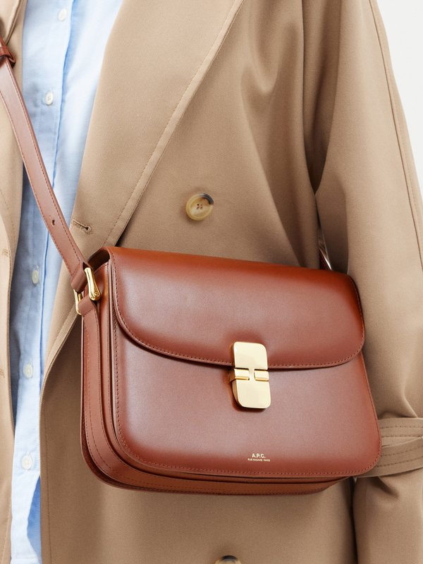 A.P.C. Grace small smooth-leather shoulder bag