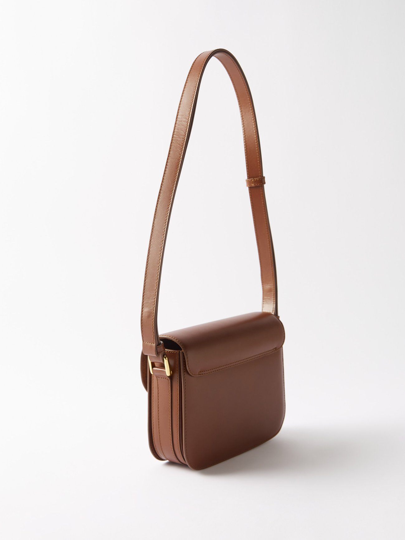 Grace Small Leather Shoulder Bag in Brown - A P C