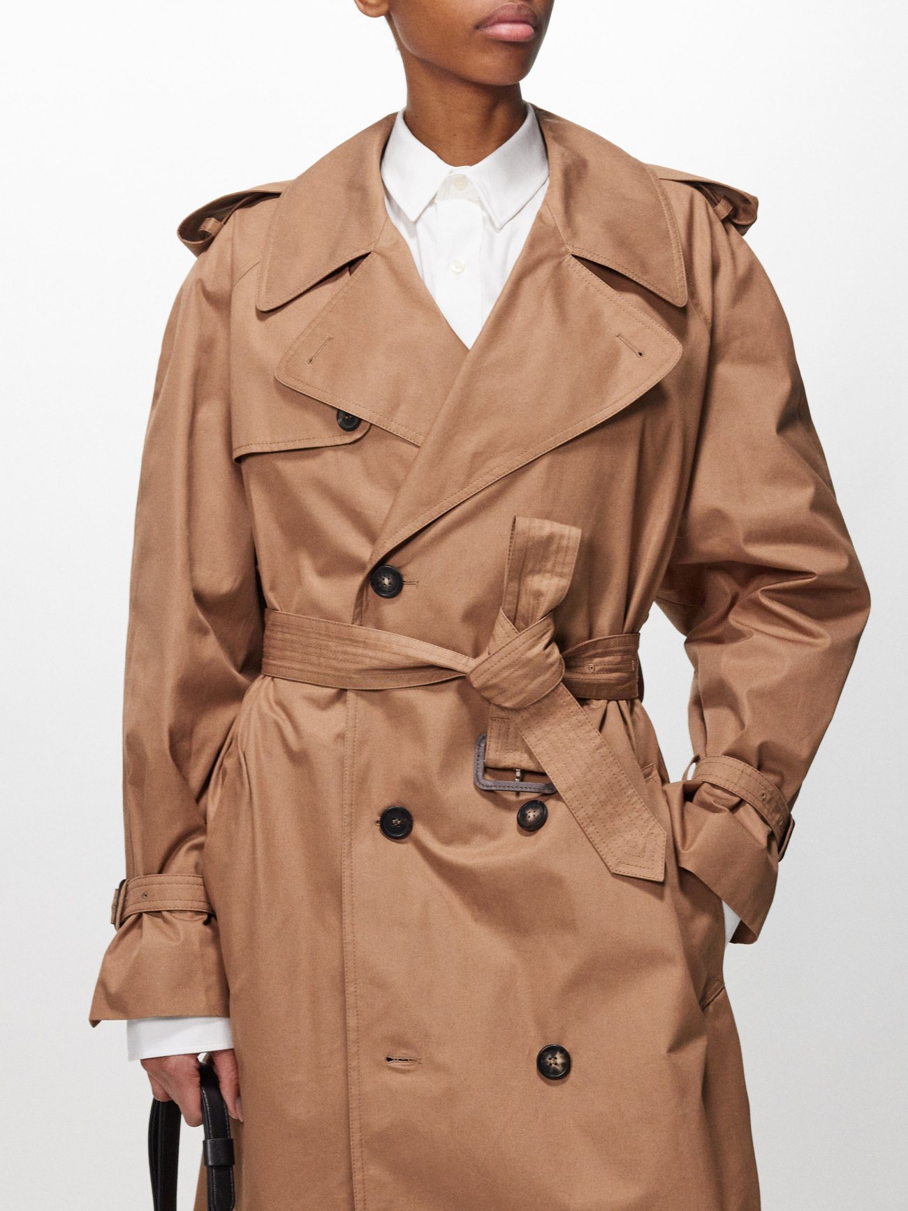 Release 04 cotton-drill trench coat