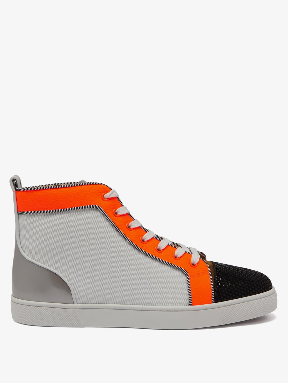 Christian Louboutin Louis Orlato Leather High-top Trainers in