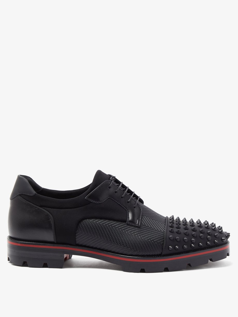 Fashion Brand Spikes Shose Red Bottom Shoes for Men Men's Leather