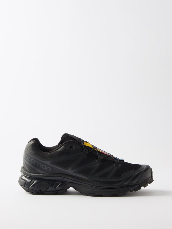 Salomon XT-6 rubber-trimmed mesh sneakers - Women - Black Sneakers - UK 7.5