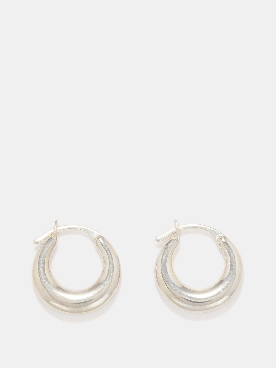 Silver Tiny Essentials sterling-silver hoop earrings | Sophie 
