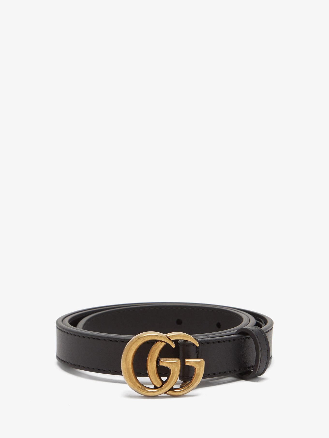 Signature GG-logo leather belt | Gucci