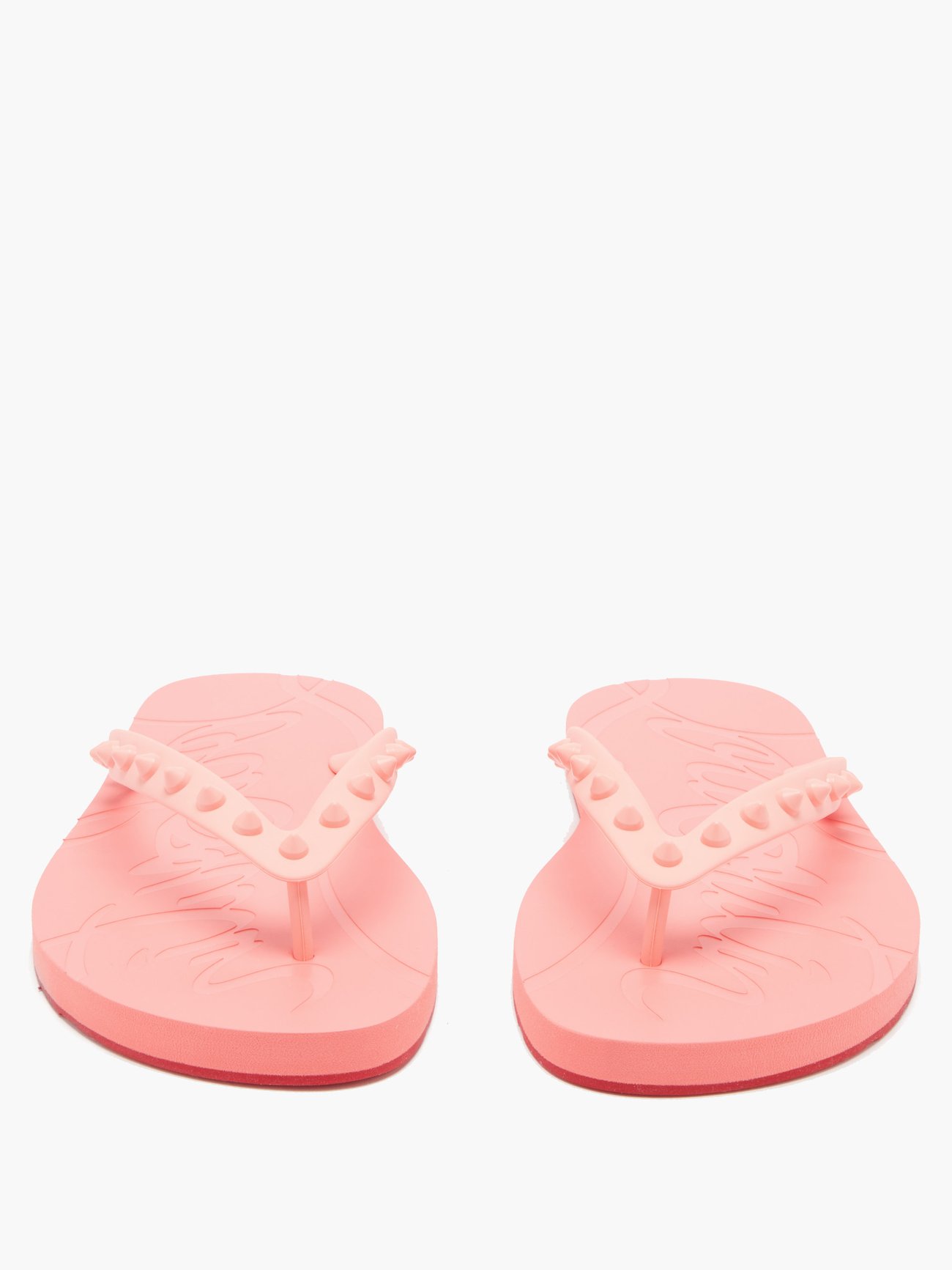 Christian Louboutin Pink Loubi Flip Thong Sandals – BlackSkinny