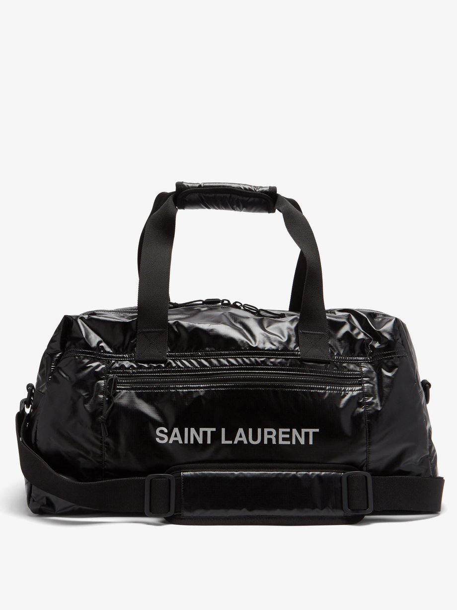 Black Logo-print ripstop duffel bag | Saint Laurent | MATCHESFASHION UK