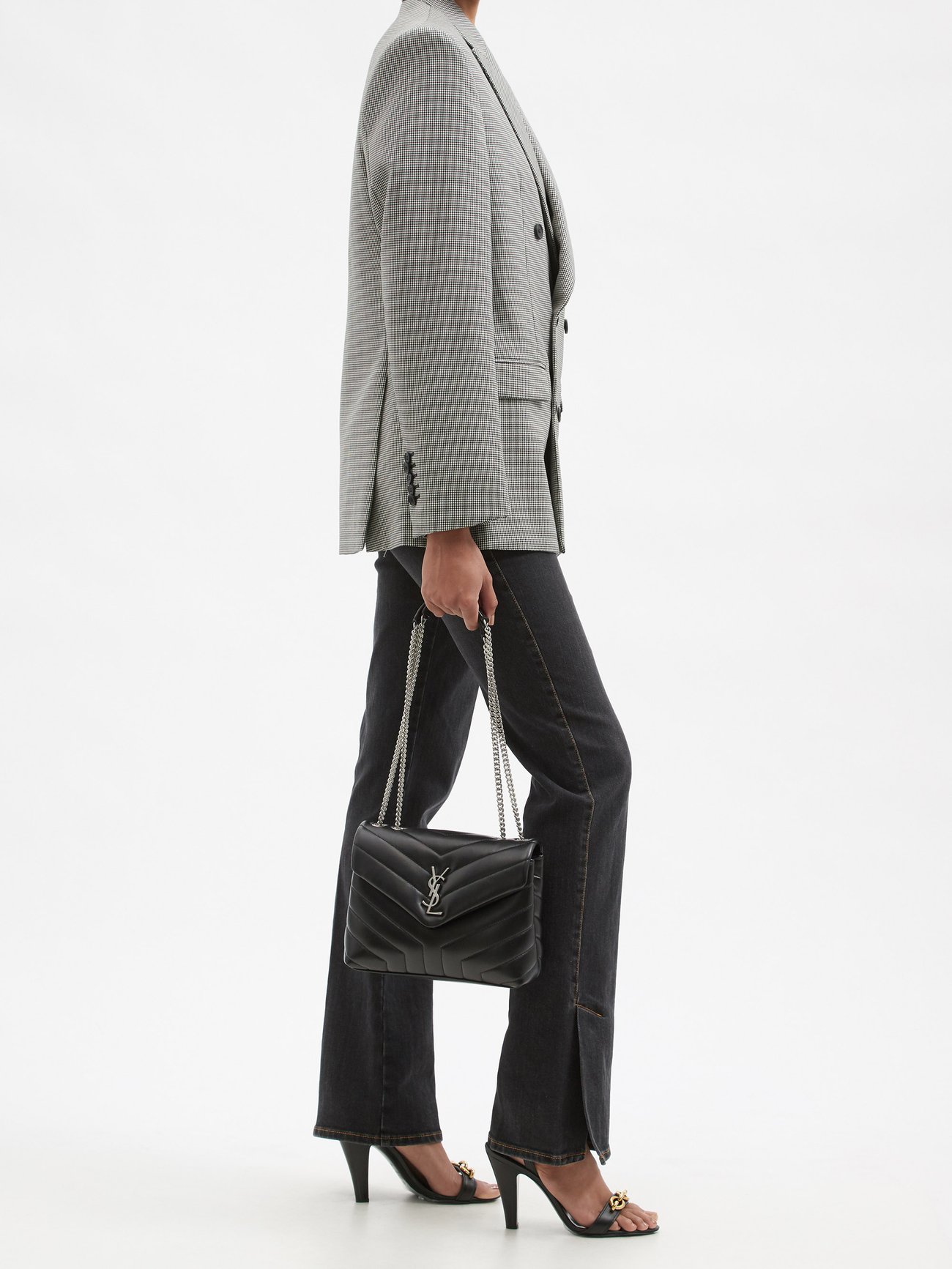 SAINT LAURENT - Loulou Small Quilted Leather Shoulder Bag - Black