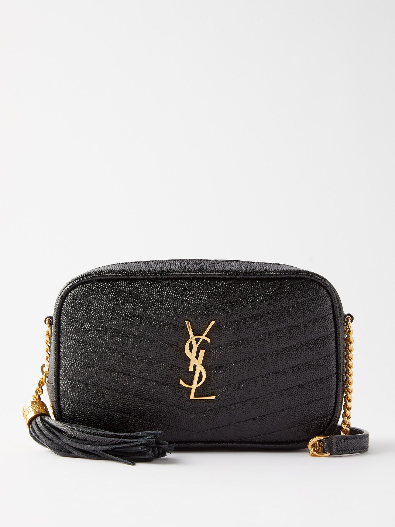 Saint Laurent - Lou Mini Quilted Leather Cross-Body Bag - Womens