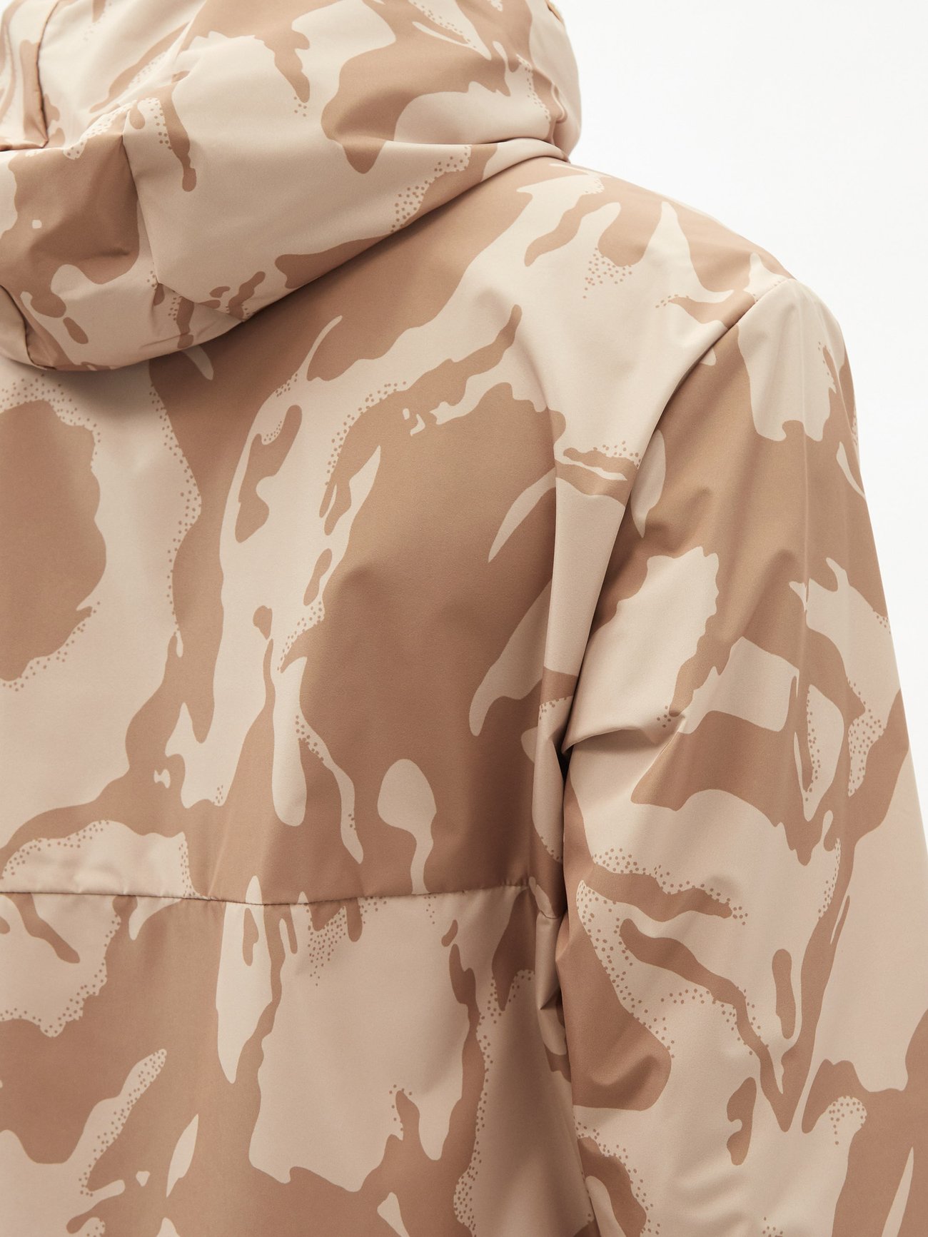 Moncler Neutral Camouflage-print shell hooded jacket