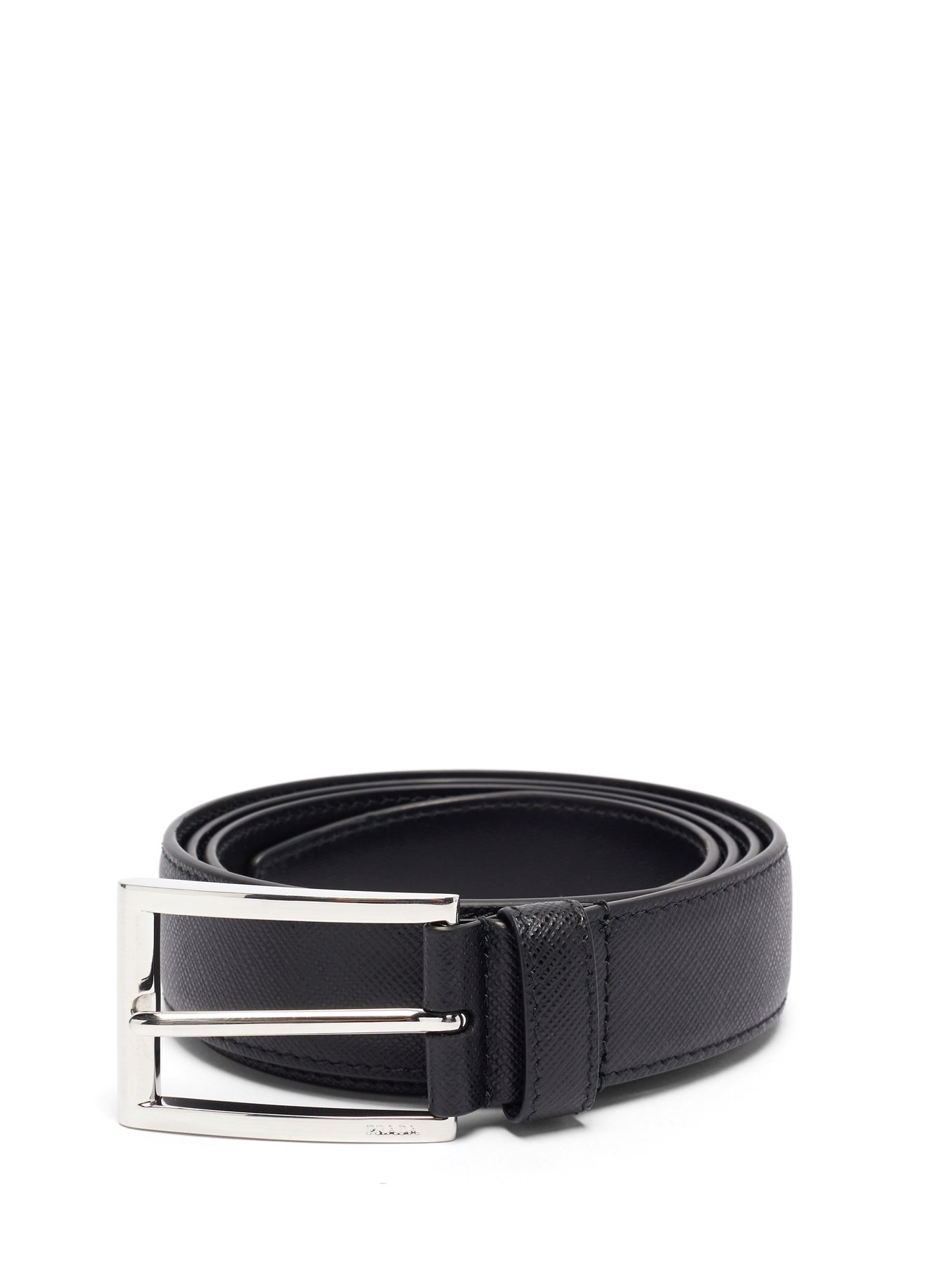 Black Saffiano-leather belt | Prada | MATCHESFASHION AU