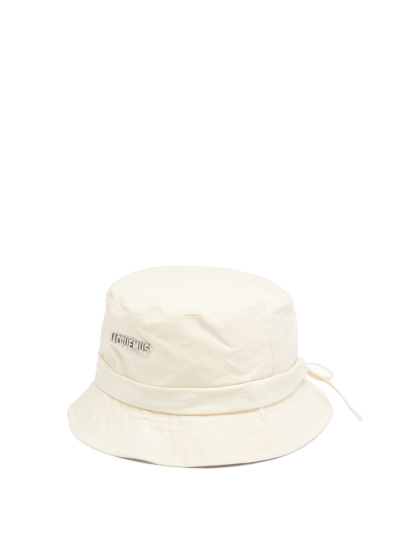 White Bob Gadjo logo-plaque cotton-canvas bucket hat | Jacquemus ...