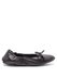 Bow leather ballet flats