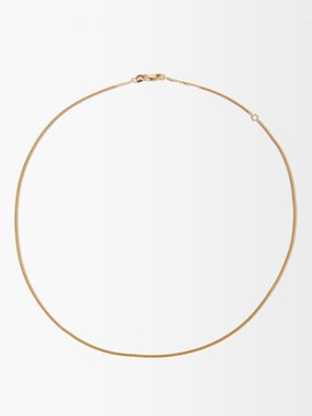 Jade Trau No. 40 18kt gold curb-link chain necklace