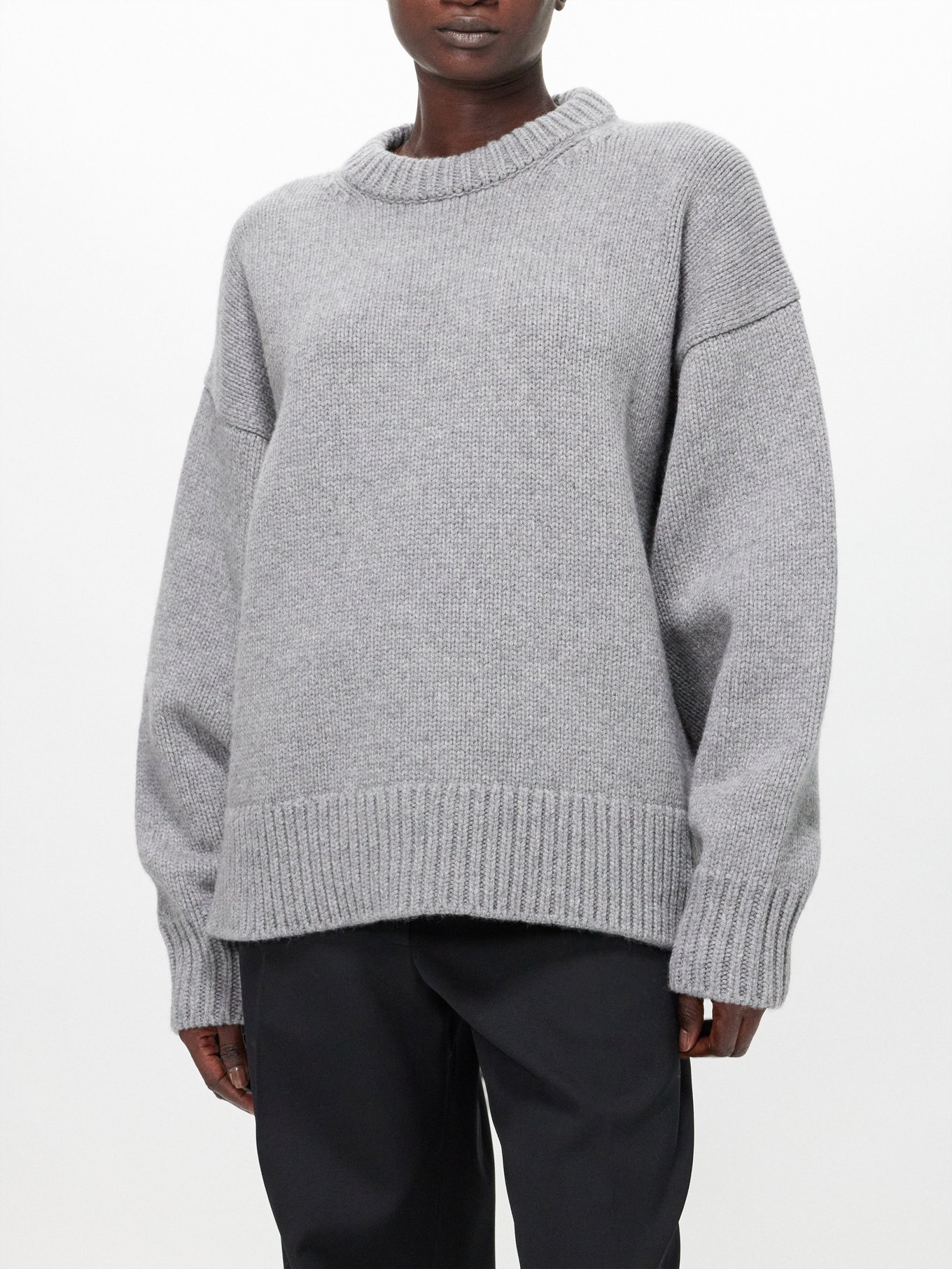 Grey Ophelia wool-blend sweater | The Row | MATCHESFASHION US