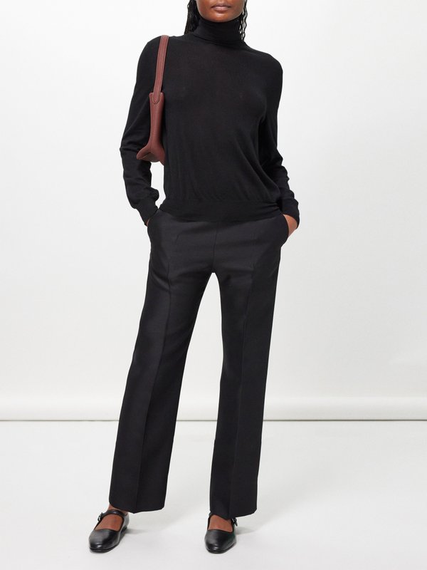 The Row Lambeth cashmere roll-neck sweater
