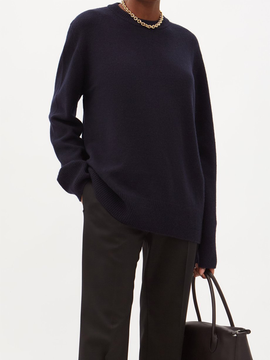 Navy Sibem wool-blend sweater | The Row | MATCHES UK