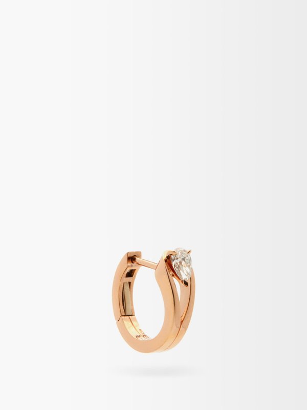 Repossi Serti Inversé small diamond & gold single earring