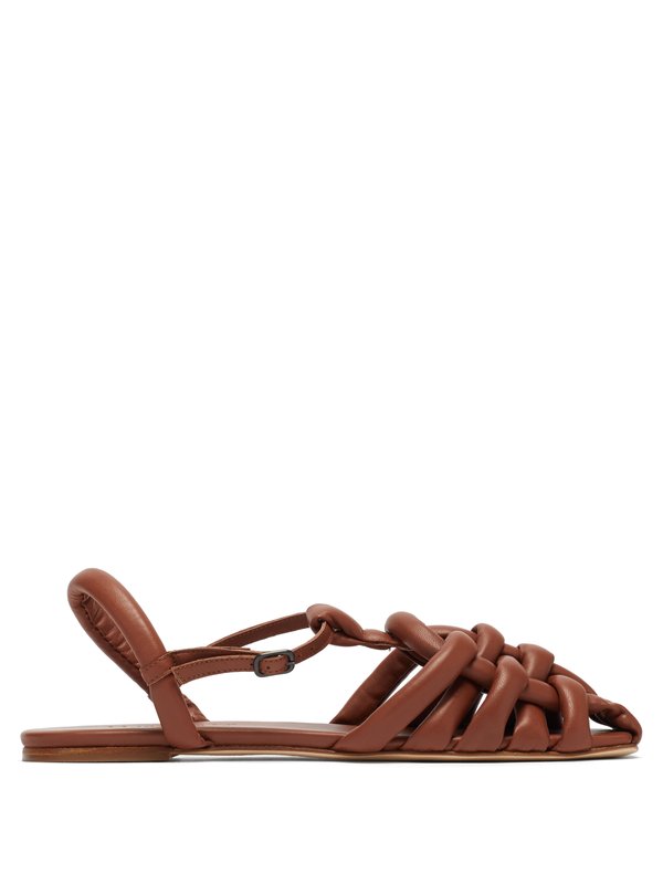 HEREU (Hereu) Cabersa woven padded-leather sandals