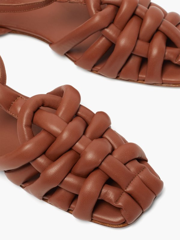HEREU (Hereu) Cabersa woven padded-leather sandals
