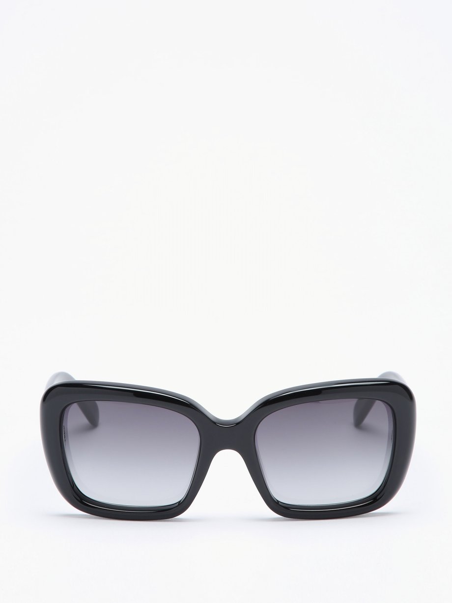 Black Oversized square acetate sunglasses | Celine Eyewear ...
