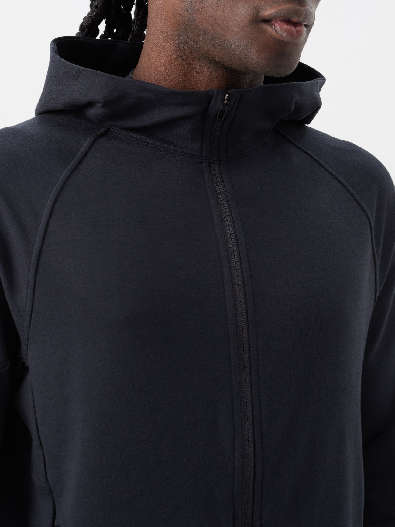 City Sweat zip-through jersey hoodie