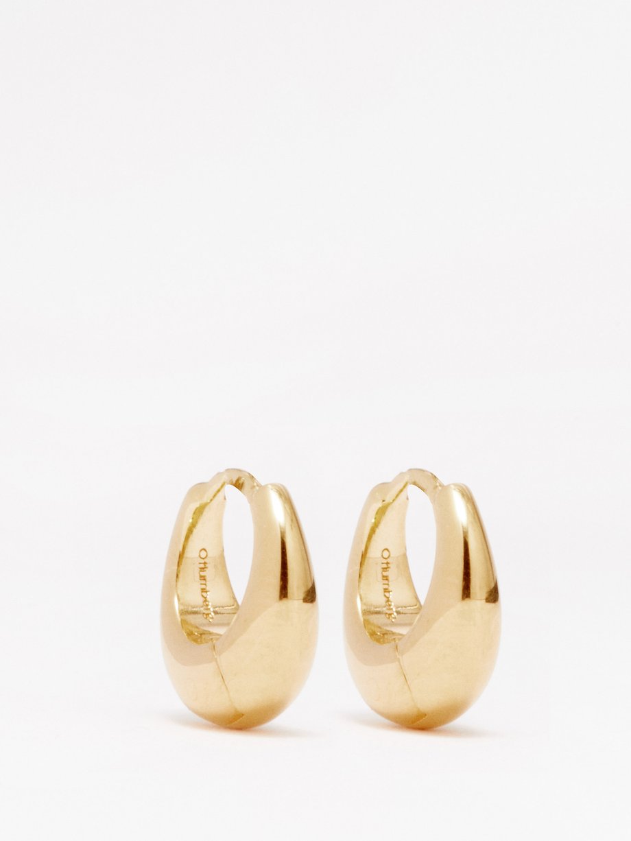 Otiumberg Mini Graduated 14kt gold-vermeil hoop earrings