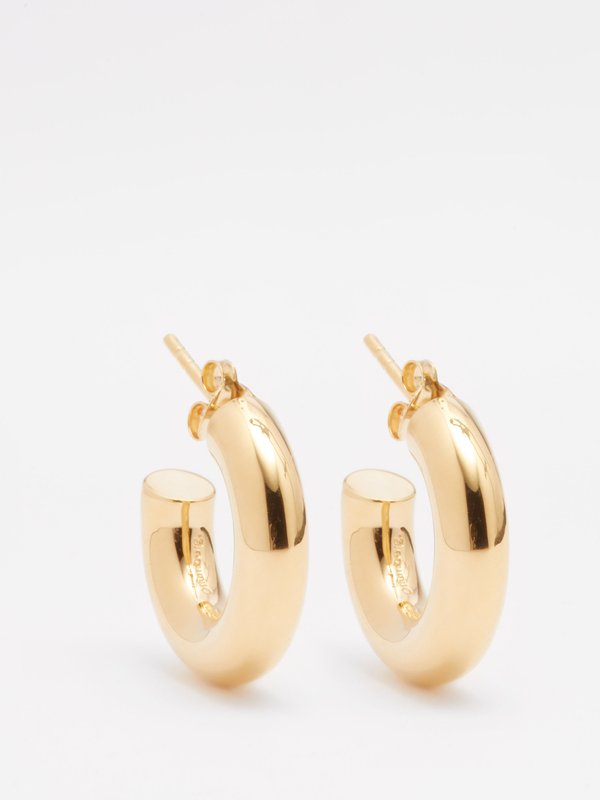 Otiumberg Mini Chunky 14kt gold-vermeil hoop earrings