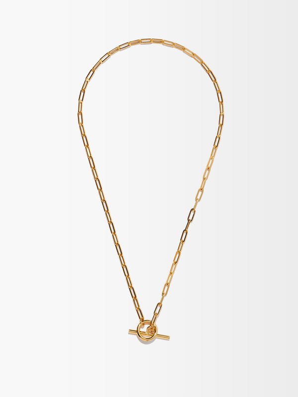 Otiumberg Love Link 14kt gold-vermeil necklace