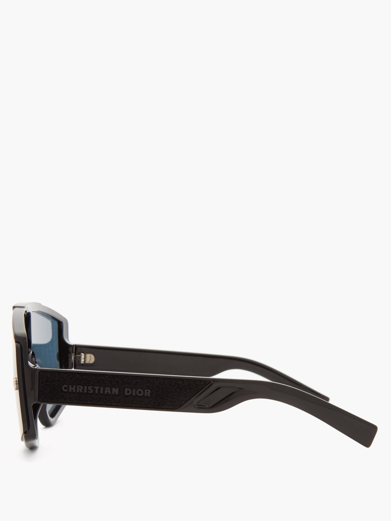 Black DiorXtrem MU monogram mask acetate sunglasses, DIOR